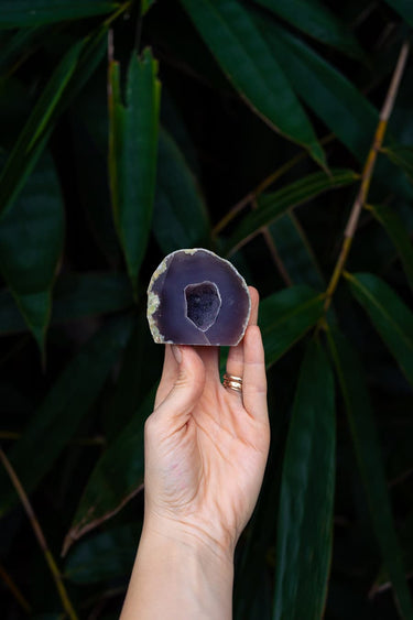 Blue Lace Agate Cave with Druzy